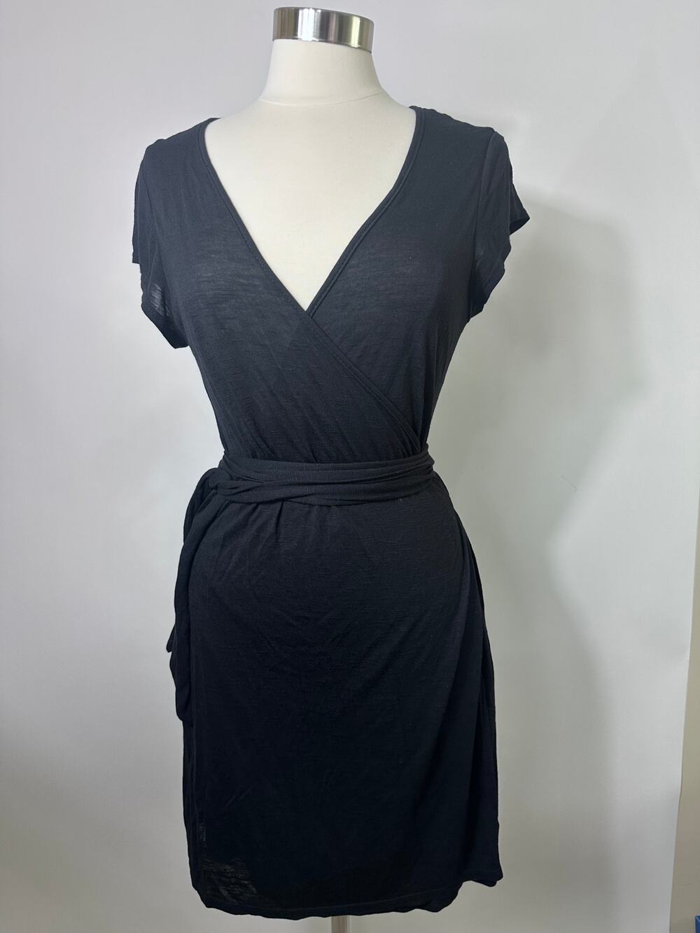 Lori Michaels Collection Short Sleeve Wrap Dress Large NWT